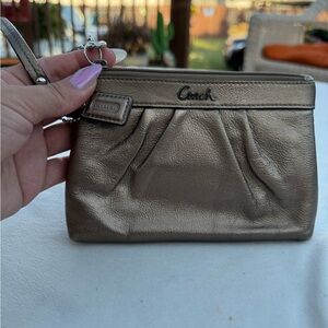 Coach Bronze Wristlet